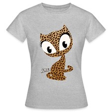 Pussy Deluxe Leoprint Kätzchen Frauen T-Shirt