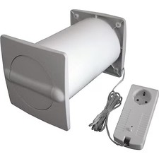 Wallair Energiespar-Mauerkasten Lüftungsgitter Kunststoff Rohr-Ø 150mm 1706706