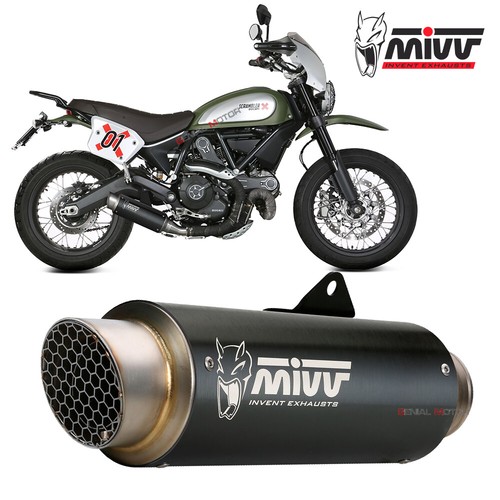 Auspuff mivv pro - mivv, schwarz
