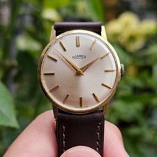 Roamer Herrenuhr mit 14K Goldgehäuse (585er Gold)