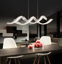 LED Pendelleuchte Weiß 96 cm