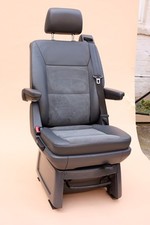 Original VW T5 T6 Multivan, Sitze, Leder, Alcantara, DREHSITZE hinten, grau