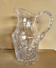 Karaffe Krug  Wasserkrug Saftkrug Bleikristall geschliffen  1,25 Liter