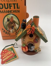 Käthe Wohlfahrt Duftl Herbstvogelhaus Männchen Räuchermännchen in OVP