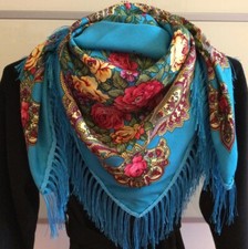 Ostern Geschenk Ukrainischer Russischer Tuch Pavlovo Stil 110x110cm M10