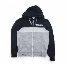 Lacoste Jacke Herren S Schwarz Vintage Sweatjacke Trainingsjacke Sportjacke 