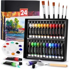 24 Farben Acrylfarben Set mit