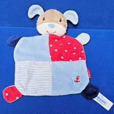 BABYDREAM ROSSMANN HUND ROT BLAU SCHMUSETUCH KUSCHELTUCH COMFORTER DOG