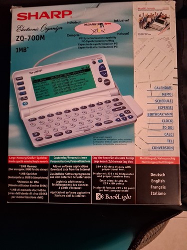 Sharp electronic organizer zq - organizer,