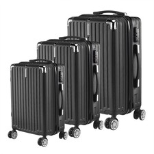 3-Teilig ABS Reisekoffer M-L-XL Rollkoffer Hartschalenkoffer Kofferset Trolley
