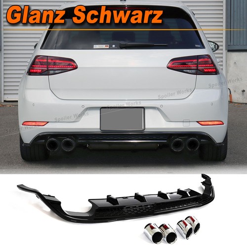Glanz schwarz heckdiffusor - schwarz,