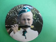 aus Nachlass - Handspiegel Taschenspiegel mit Bild, Foto von einem Jungen