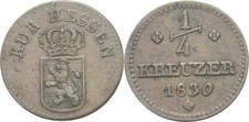 Hessen Kassel 1/4 Kreuzer 1830