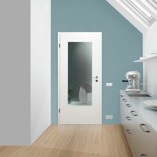 Verglasung Glaseinsatz für Holztür 110-1-F-LA Klarglas ohne Dekor