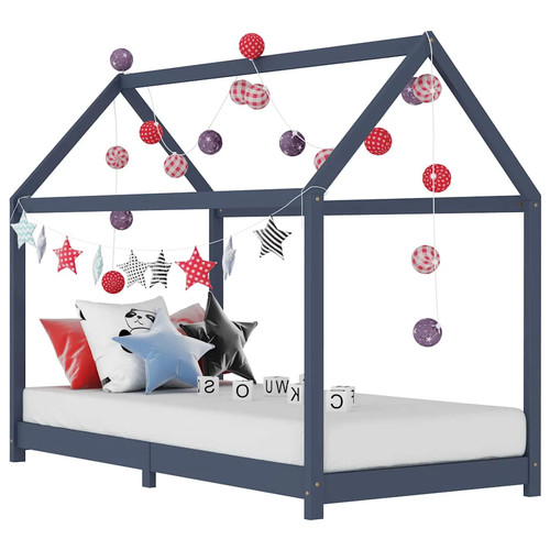 Vidaxl kinder bettgestell grau - vidaxl,