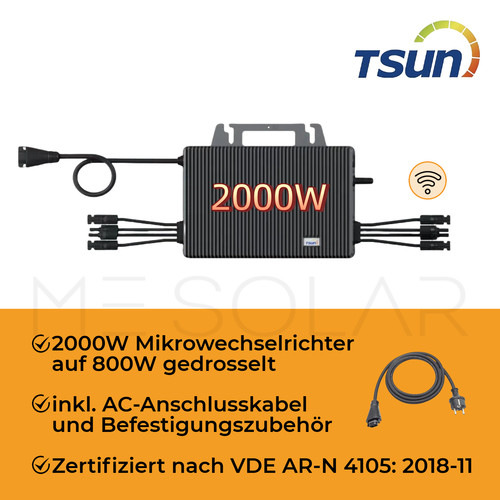 Tsun tsol ms2000 auf - tsun, 800w