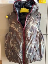 Original Duvetica Daunenweste Wendbar, Gr. 50 (Camouflage/Schwarz)