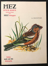 AK  -    Postkarte - MEZ Stickkarte Buchfink