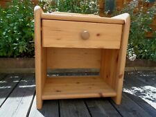 @ 1 Nachtkommode / Nachttisch / Nachtschrank @ Kiefer auf Buche lasiert