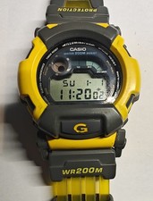 Casio G-Shock DW-002 gelb-grau, super Zustand, 90er Jahre