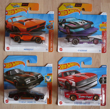 4 x Hot Wheels Ravenger S/T GT-SCORCHER ´77 Firebird T/A ´71 Mustang Funny Car