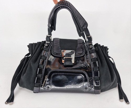 Versace suede flap tote tasche - tote,
