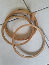 Stickrahmen Holz 3 Holzstickrahmen mit Stellschraube 2 x 19,5 cm 1 x  21,5 cm