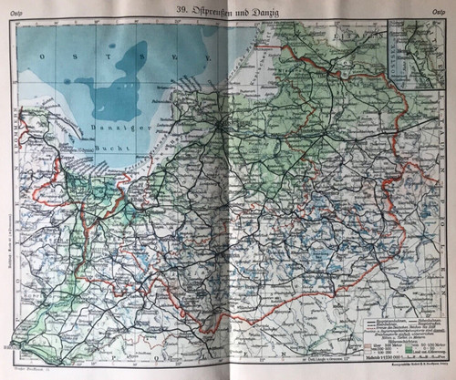 Landkarte von ostpreußen und - landkarte,