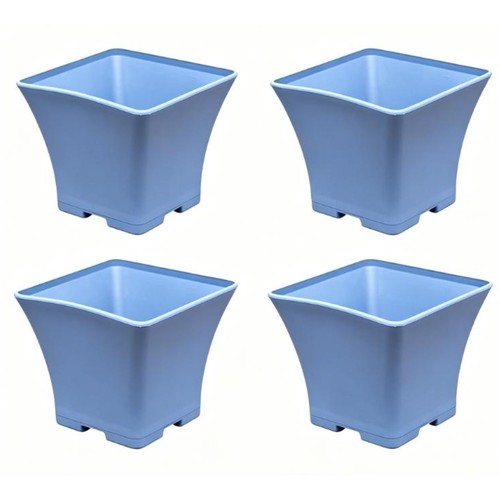 Blauer quadratischer