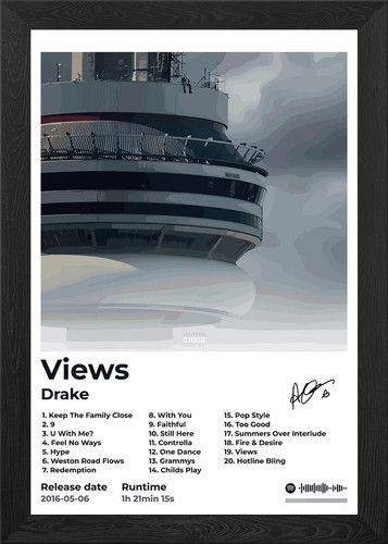 Drake views album cover kunst - album,