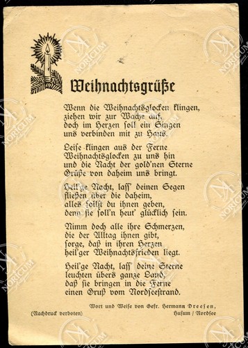 Feldpostkarte weihnachtskarte - feldpostkarte,