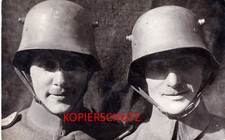 1x Foto Portrait,Stahlhelm,Hörner,M16,Infantrie-Regiment,Ausrüstung,Soldat,