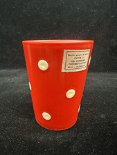 DDR Punktebecher ROT /Trinkbecher/Zahnputzbecher Kultartikel NEU mit Etiket / JO