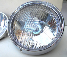 2x Hauptscheinwerfer mit Zierring Scheinwerfer VW Karmann Ghia Typ 34, Nachbau