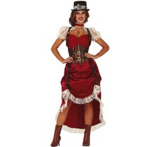 Steampunk Kostüm Western Lady