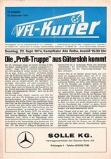 Fussball-Programmheft  74/75