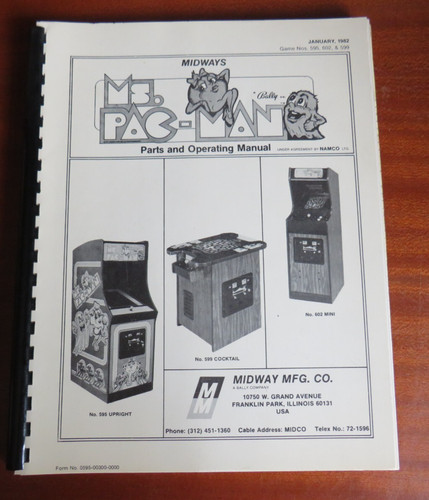 Pac man bally midway - ms.,