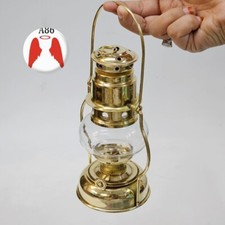 Messing Antik Öllampe