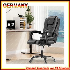 Chefsessel mit Massage Schwarz