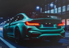 LED BMW Auto Bild Wandbild Leuchtbild Deko Größe 60 x 40 cm NEU!