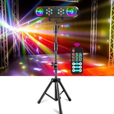 Lichteffekt Set mit Stativ LED Partylicht - mobile DJ Lichtanlage Musikgesteuert