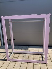 Kleiderständer massiv aus Italien - Metall + Holz - B 140 cm, H 155 cm, T 54 cm