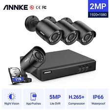 ANNKE 8CH 5MP Lite DVR E200 4X 1080P Überwachungskamera Outdoor 1TB APP H.265+