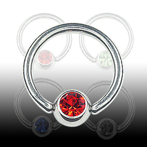 Titan piercing ring 0mm ohr - titan,