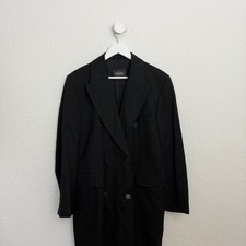 Dinomoda Damen Mantel Schwarz