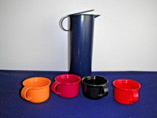 Tupperware Preludio Saftkanne Milchkanne Kanne 1 L + 4 Becher Tassen