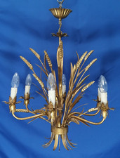 Florentiner Deckenlampe Ährengarbe ca. 55 x 52 cm Hans Kögl Ära Coco Chanel