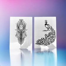 2 x Schablone Pfau Paisley Nr