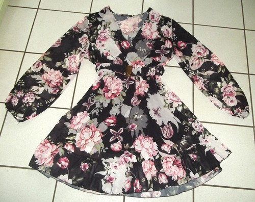 Blütenkleid chiffonkleid - blütenkleid,