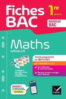 Maths spécialité 1re - spécialité,,